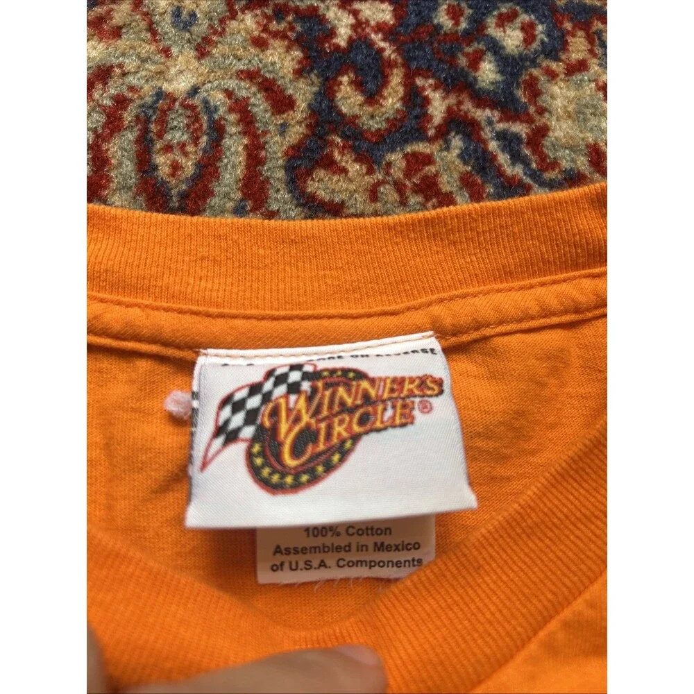 Vintage Tony Stewart Shirt Mens 2XL Orange NASCAR Racing Home Depot Tee Y2K